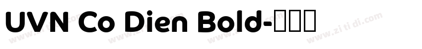 UVN Co Dien Bold字体转换